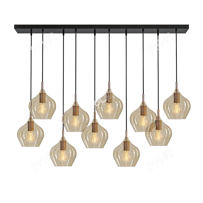 Modern Hanging Lamp Rakel 3D model image 1