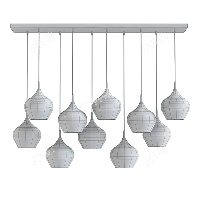 Modern Hanging Lamp Rakel 3D model image 2