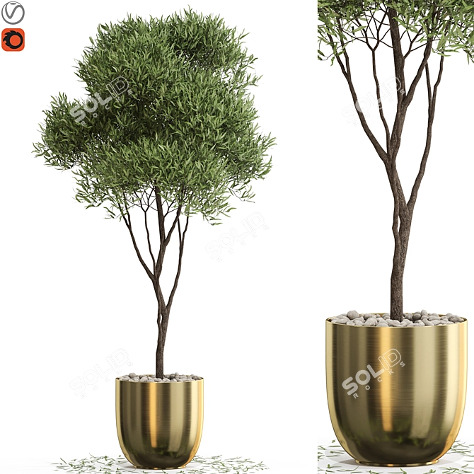 Exquisite Greenery Set: 674 3D model image 1