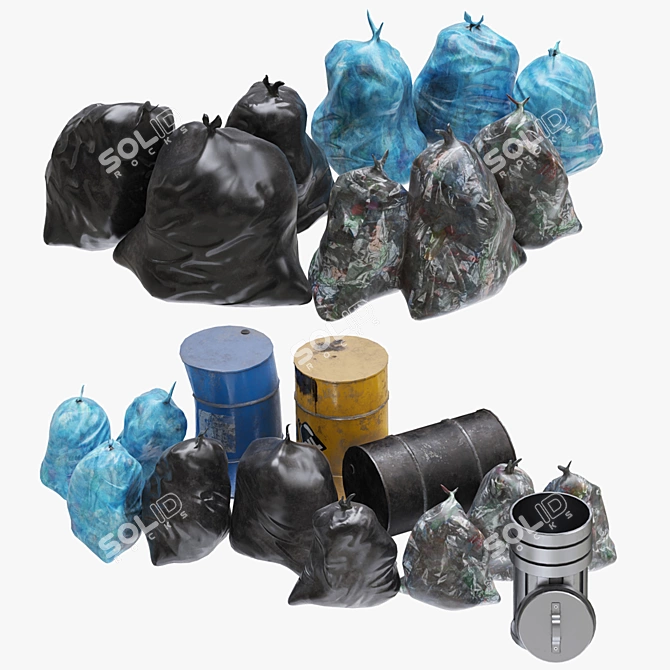 Poly Garbage Collection 3D Model 3D model image 3