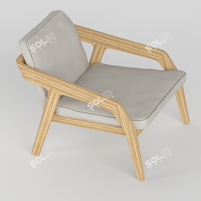 Formstelle Fabric Armchair - Stylish Design 3D model image 2