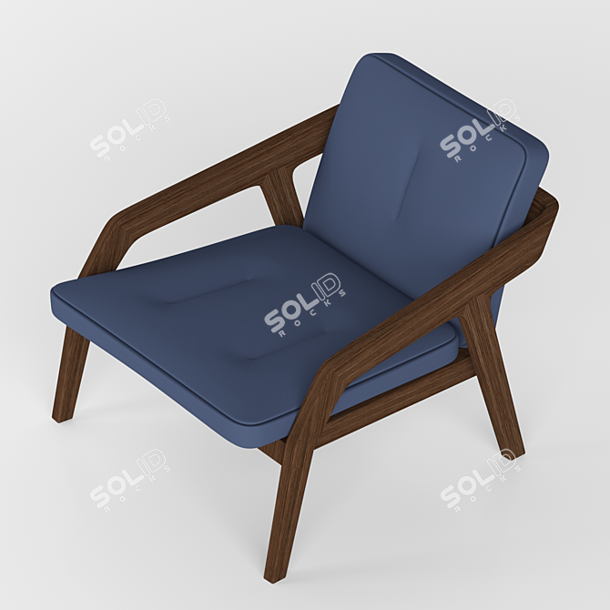 Formstelle Fabric Armchair - Stylish Design 3D model image 3