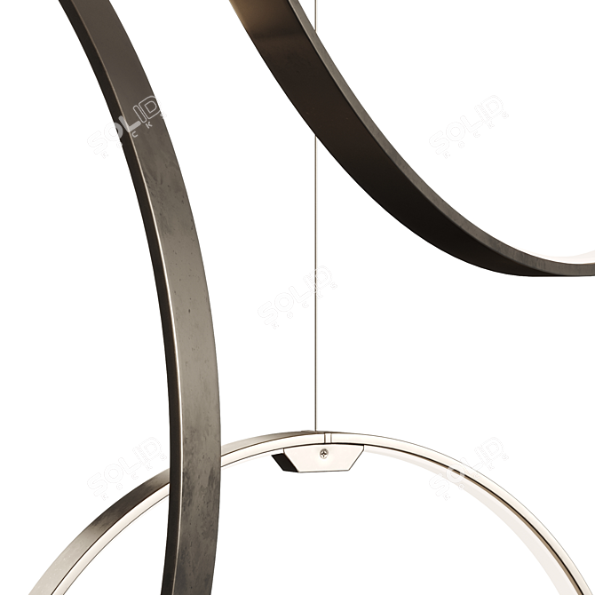 Circular Elegance: Zero Round Pendant 3D model image 7