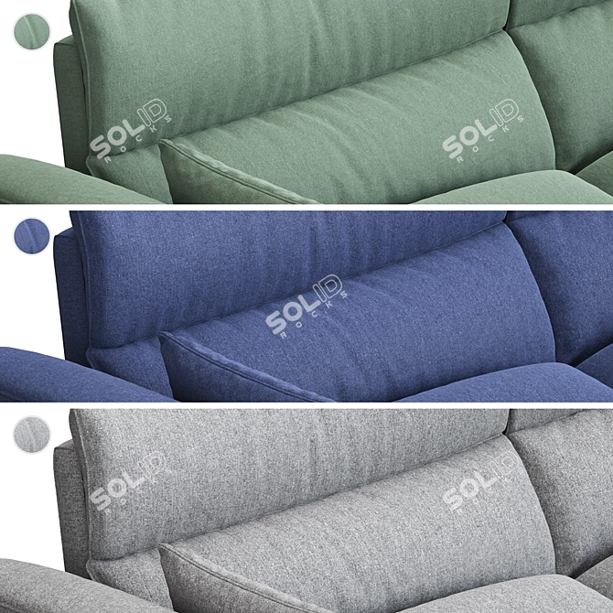 Imodern Harmony Sofa | Stylish and Versatile 3D model image 4