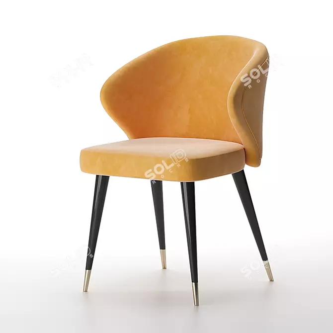 Scandi Chic: Atlanta Chair 3D model image 3
