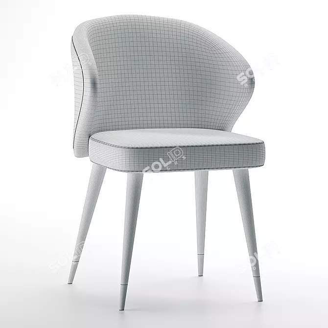 Scandi Chic: Atlanta Chair 3D model image 6