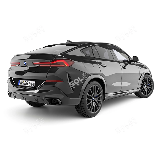 BMW X6 2021: Ultimate Luxury Crossover 3D model image 3