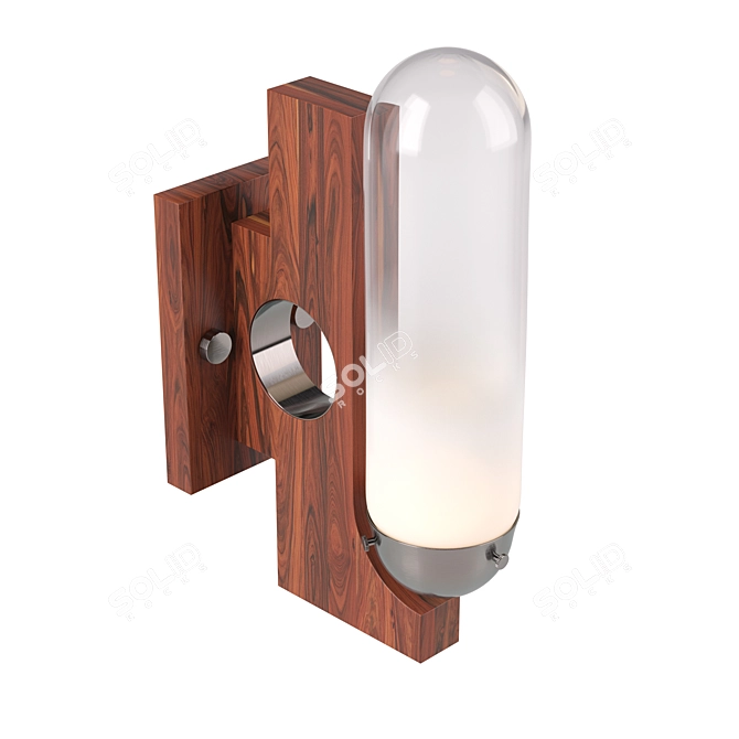 Mid-Century Mazzega Wall Lamp 3D model image 5