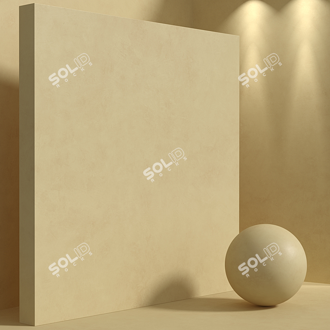 Title: Seamless Concrete Plaster Set 3D model image 4