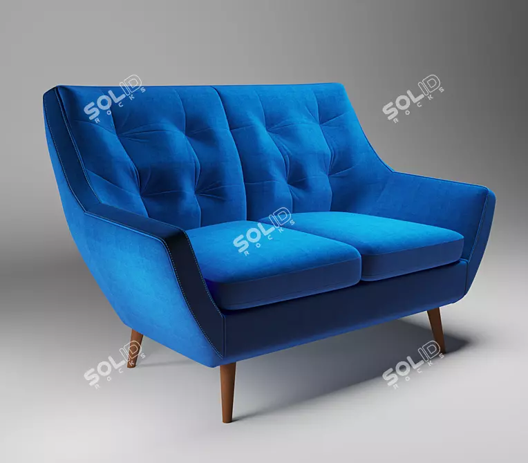 Modern Scandinavian Sofa 3D model image 1