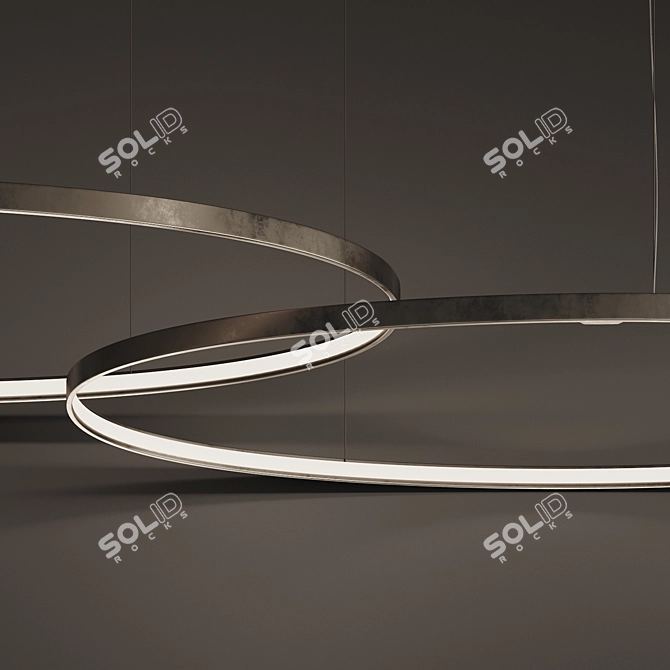 Zero Round Circles Pendant Lamp 3D model image 6