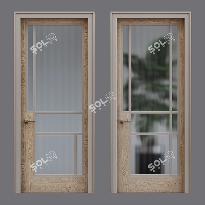 Elegant Design Door: Door Vector 3D model image 1