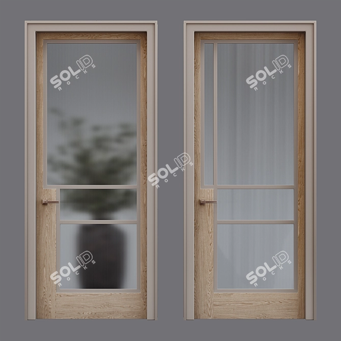 Elegant Design Door: Door Vector 3D model image 2