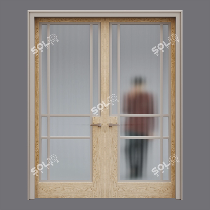 Elegant Design Door: Door Vector 3D model image 4