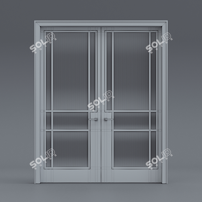 Elegant Design Door: Door Vector 3D model image 7