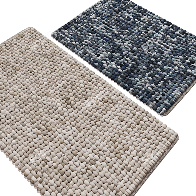 Handmade Woolen Carpet | 600x900mm & 600x1100mm 3D model image 3