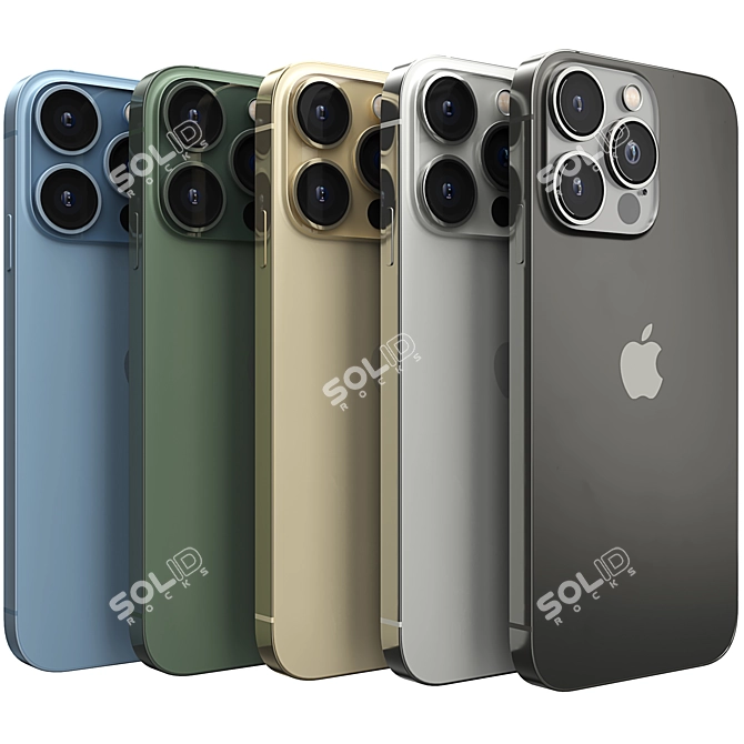 High Performance 3D Model - Apple iPhone 13 Pro 3D model image 3