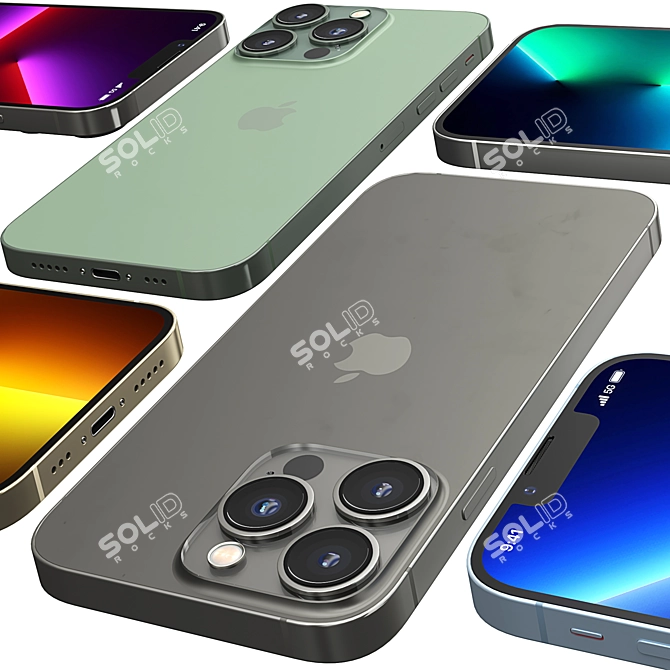 High Performance 3D Model - Apple iPhone 13 Pro 3D model image 7