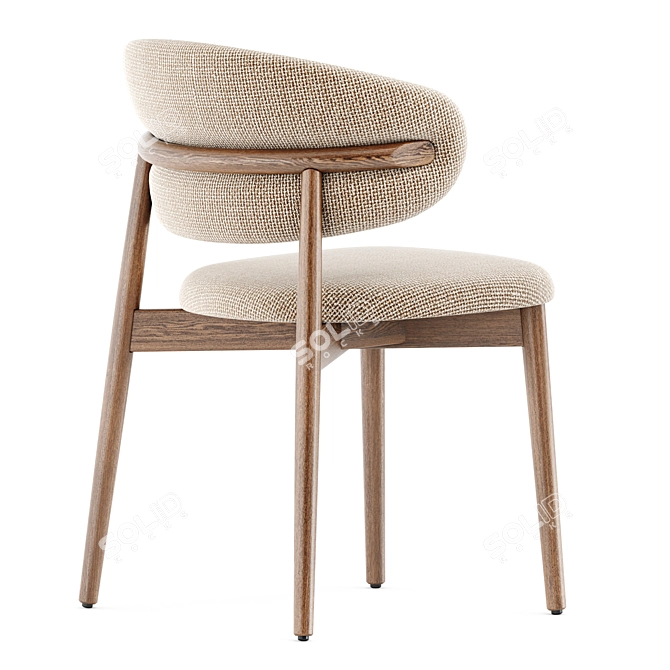 Modern Elegance: Oleandro Chair & POV 462 Table 3D model image 4