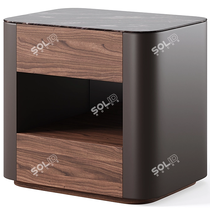 Volare Bedside Table: Stylish & Functional 3D model image 1