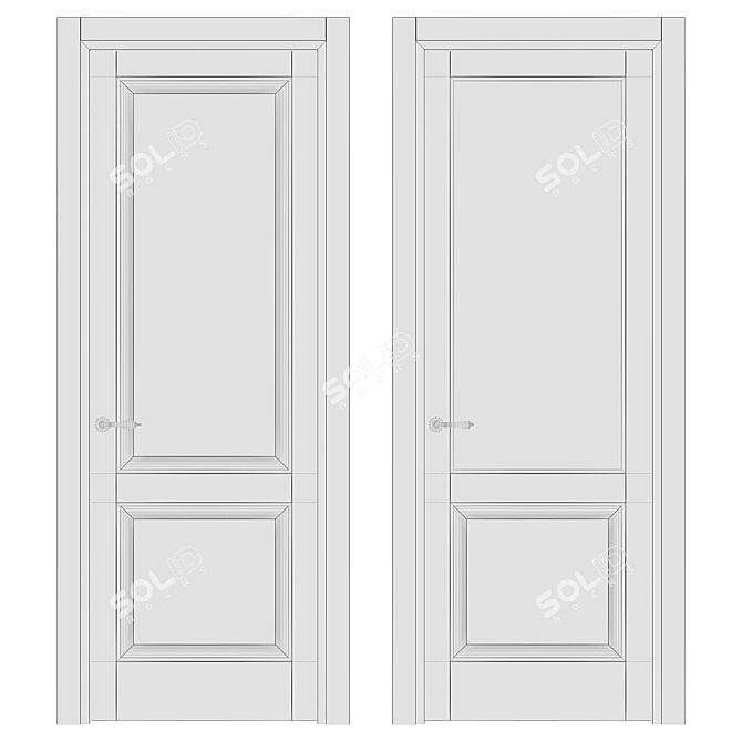 GALANT Volhovec Doors Collection 3D model image 4