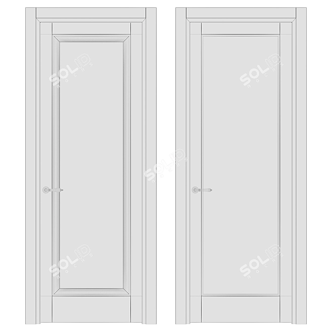 GALANT Volhovec Doors Collection 3D model image 4