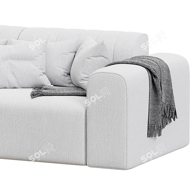 Contemporary RIFF 2 Seater Sofa 3D model image 2