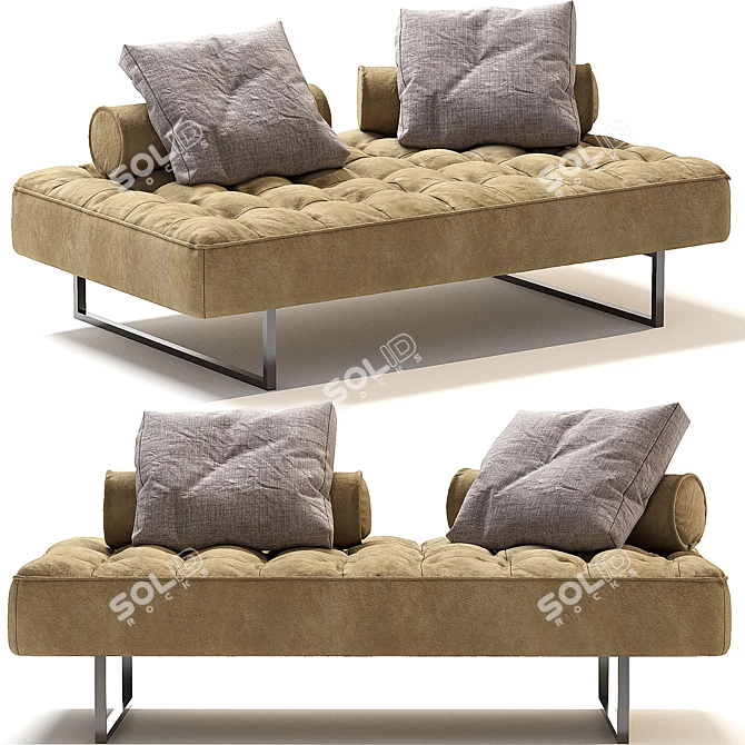 Luxury Ludwig Sofa - Unmatched Comfort 3D model image 1