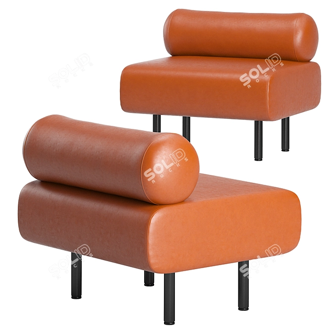 Luxury Cabin Leather Seat 3D model image 1