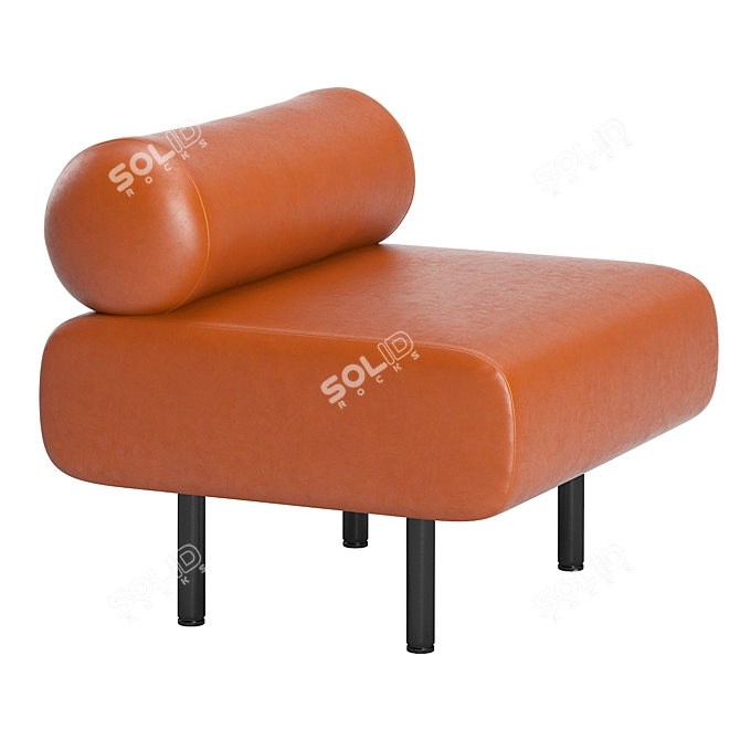 Luxury Cabin Leather Seat 3D model image 2