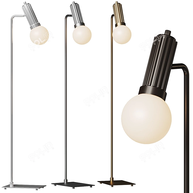 Sleek Reade Floor Lamp 3D model image 1