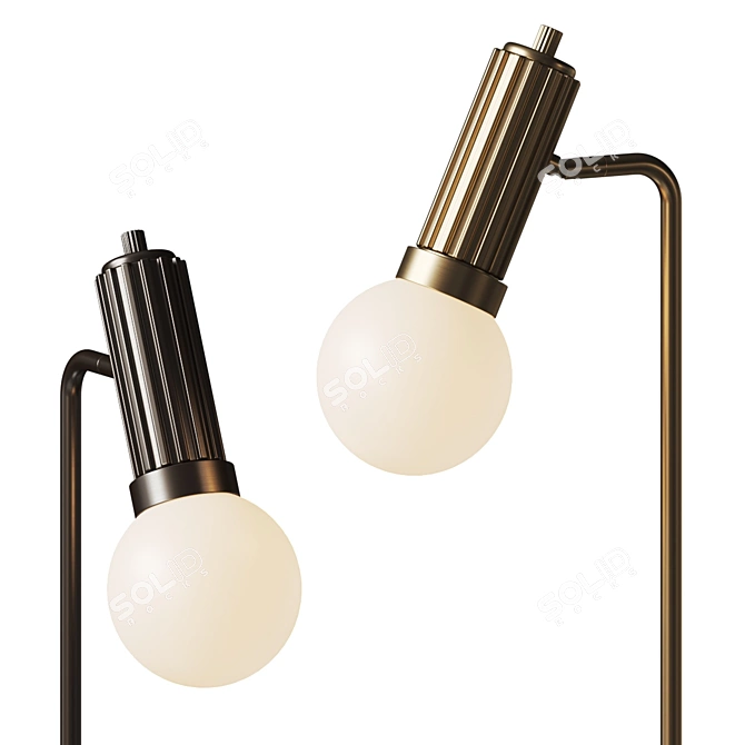 Sleek Reade Floor Lamp 3D model image 3