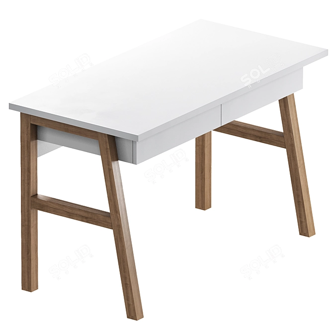 Classic Ellipse Table 3D model image 2