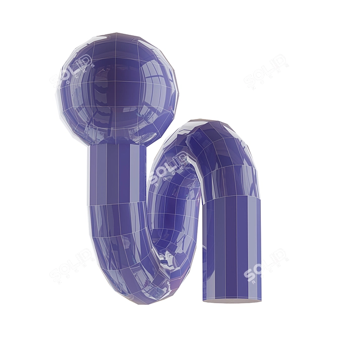 Resin Glass Ball Decoration 3D model image 2