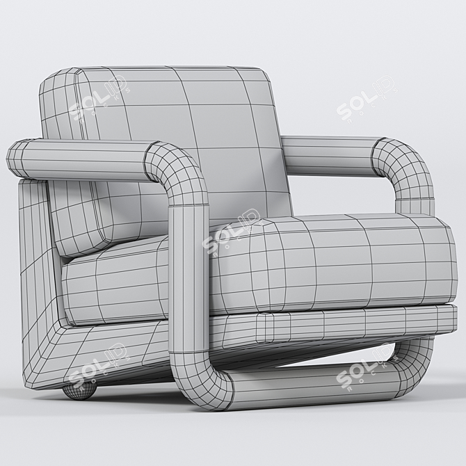 Luxury Kongo Armchair: Hommes Collection 3D model image 5