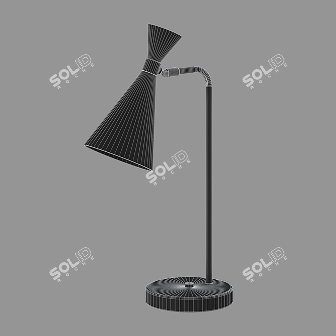 Elegant Glustin Table Lamp 3D model image 2