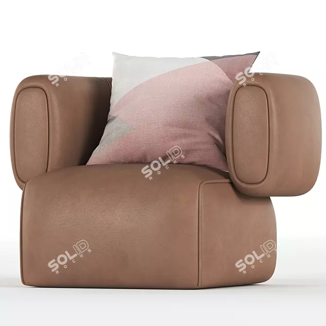 HUG Armchair - Stylish Comfort for Your Home 3D model image 3