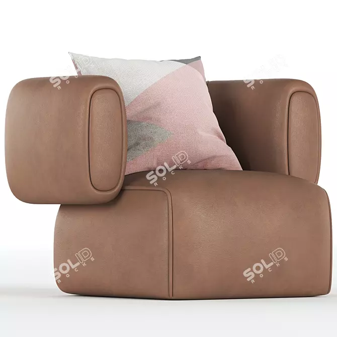 HUG Armchair - Stylish Comfort for Your Home 3D model image 4