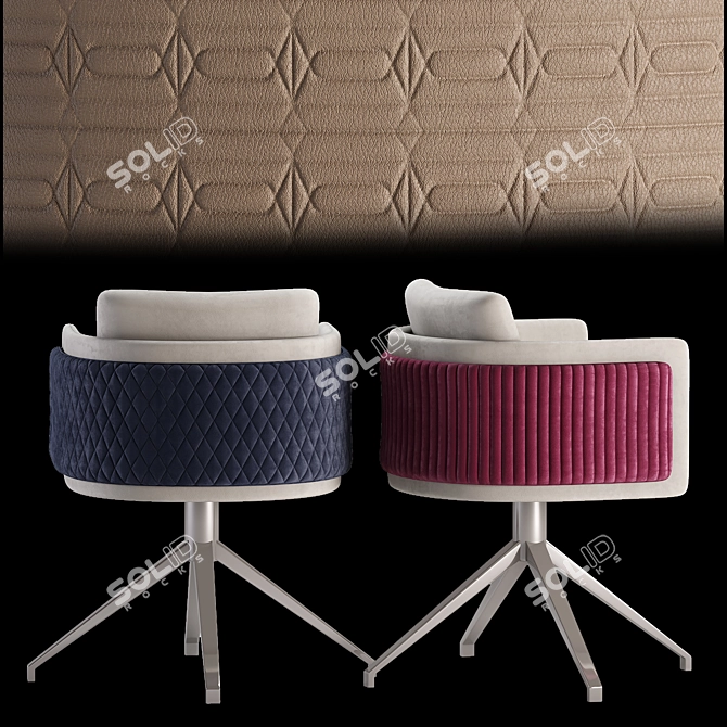 Sleek Amet Sedia Chair: 3Ds Max 2014, Corona 5.2  3D model image 4