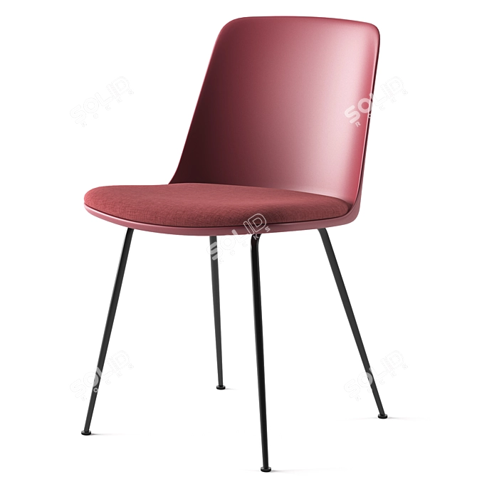 Modern Rely HW7 Chair by &Tradition 3D model image 2