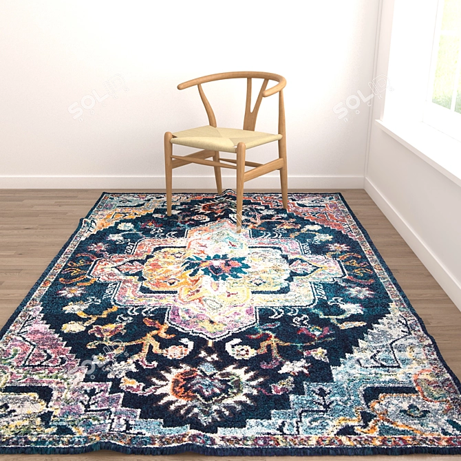 Versatile Set of 8 Rugs: V-Ray, Corona & More 3D model image 3