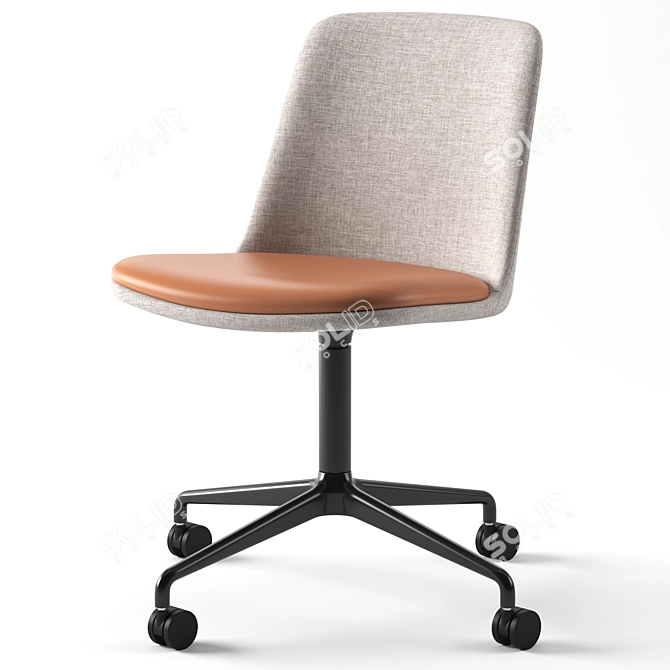 Elegant Rely HW25 Chair 3D model image 1