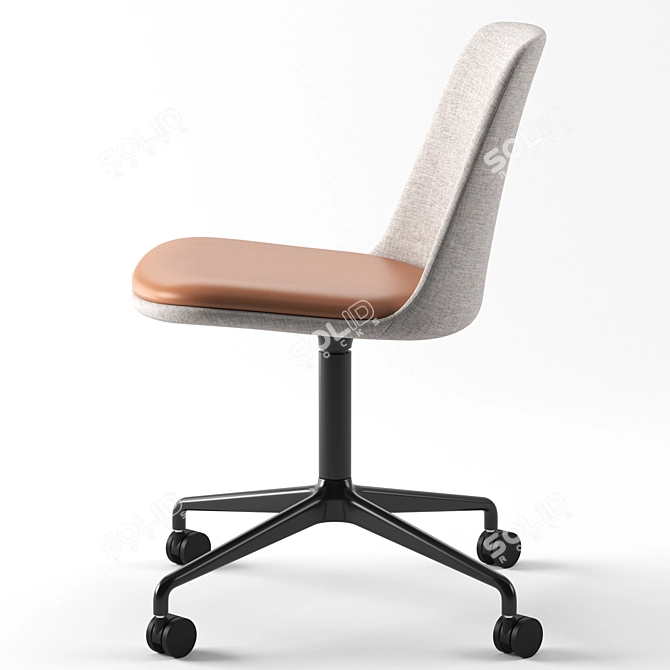 Elegant Rely HW25 Chair 3D model image 3