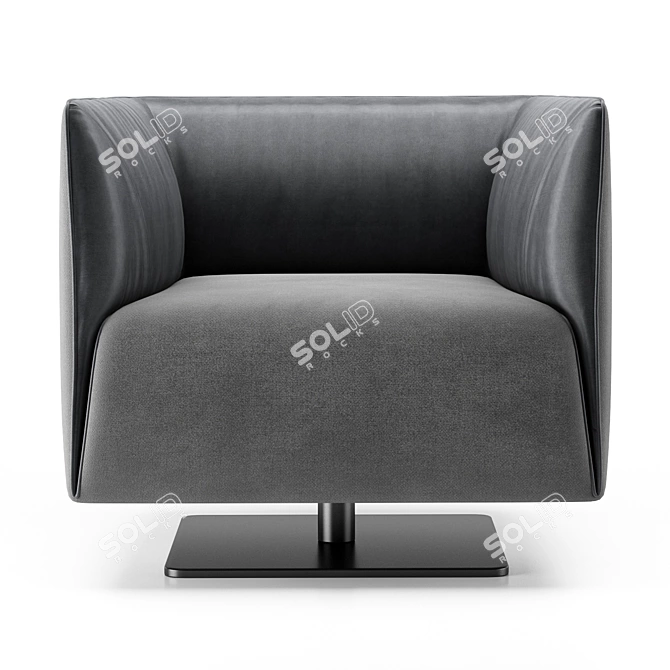 Dodi Armchair: Italian Luxury at Home 3D model image 2