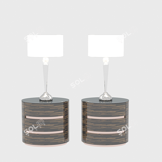 Modern Table Lamp 3D Model 3D model image 1