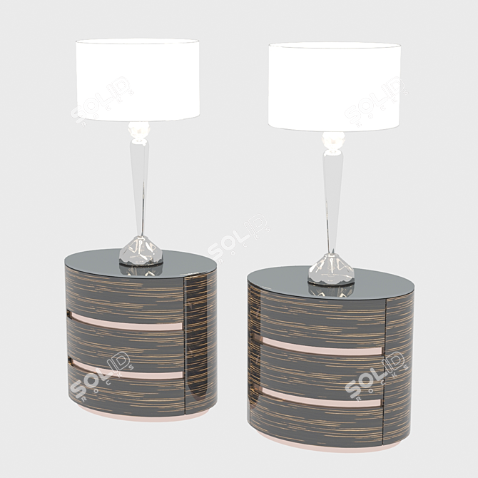 Modern Table Lamp 3D Model 3D model image 2
