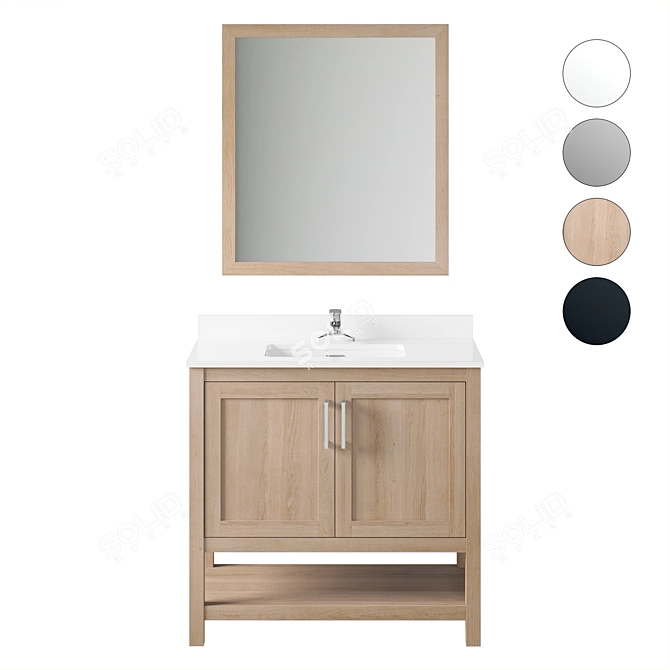 OVE Vegas 36 - Stylish and Versatile 36" Furniture 3D model image 1