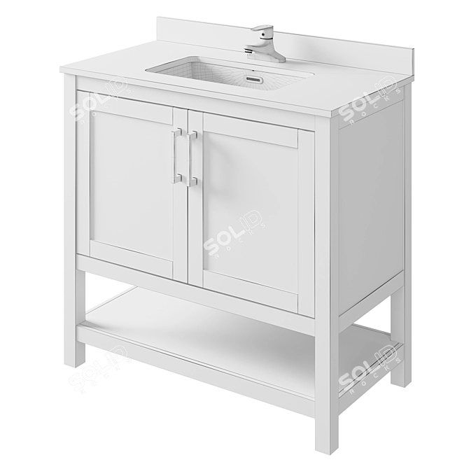 OVE Vegas 36 - Stylish and Versatile 36" Furniture 3D model image 7