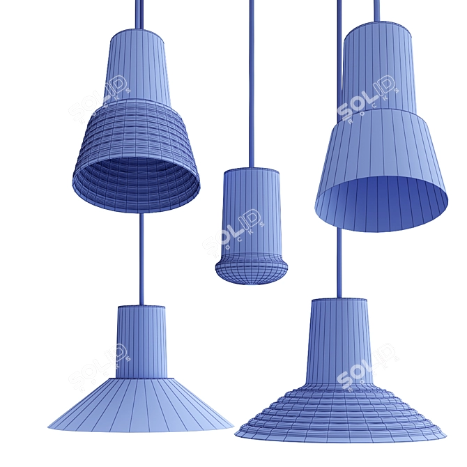 Minimalist Pendant Light: COMPOSE By Zero 3D model image 3