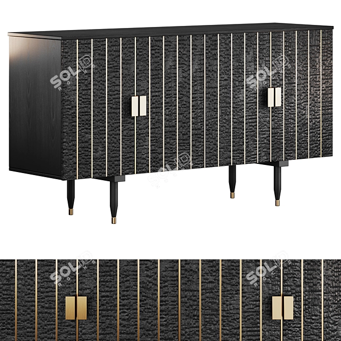 Title: Contemporary Bardarbunga Sideboard 3D model image 1